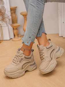 Mules à plateforme de 8 cm avec talon compensé caché, style vintage, confortables et polyvalentes, chaussures décontractées idéales pour les petites femmes - Product Image 3