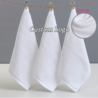 Hot Sale Custom Embroidery Logo Cotton Towels Soft Towel Nail Beauty Hair Salon Spa Gift Hairdresser Face Hand Professional