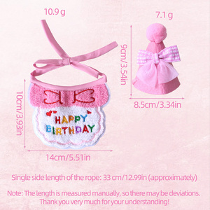 مجموعة هدايا عيد ميلاد للحيوانات الأليفة بالجملة تشمل وشاح وربطة عنق وقبعة للقطط والكلاب - Product Image 6