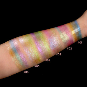 Private Label <b>Rainbow</b> Multichrome Glitter <b>Eyeshadow</b> Wholesale High Pigment Shimmer Eye Shadow Powder Manufacturer - Product Image 6