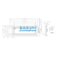 Module LCD 240x64 pixels CH24064 Écran matriciel graphique à points 24064 LCD24064 avec contrôleur 240x64-T6963-LCD