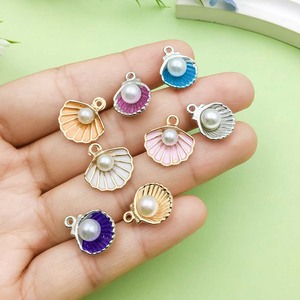 จี้เปลือกหอยมุก ตัวเรือนโลหะผสม สำหรับงาน DIY เครื่องประดับ อุปกรณ์เสริมสำหรับทุกเพศ ใส่ได้ทุกวัน - Product Image 2