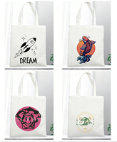 Sac fourre-tout unisexe en toile de coton vierge, personnalisable, peint à la main, couleur personnalisée, dernière mode, vente en gros, sac de courses DIY