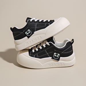 Zapatos Cálidos para Mujer, Negros, con Suela Gruesa, Aumento de Altura, Antideslizantes, Transpirables, Zapatos Sencillos para Mujer - Product Image 3