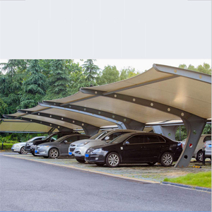 Stazione di pedaggio per aeroporto struttura in acciaio con ombreggiatura a membrana a trazione - Product Image 6