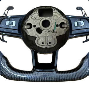 Volant sport en cuir et fibre de carbone, très demandé, pour Volkswagen Golf 7 Golf 6 MK7 MK7.5 Polo GTI Jetta Bora Santana <span class=keywords><strong>Caddy</strong></span> - Product Image 6