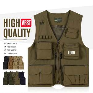 Chaleco Multibolsillos para Hombre, Estilo Moderno, Chaleco de Pesca con Spandex para Escalada, Pesca, Camping, Senderismo y Fotografía - Product Image 1