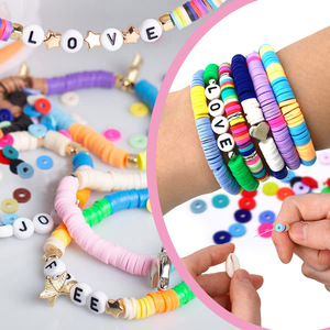 Vente chaude bricolage coloré argile perle ensemble 6mm argile perles fabrication de bijoux perles de rocaille rondes pour les femmes collier - Product Image 3