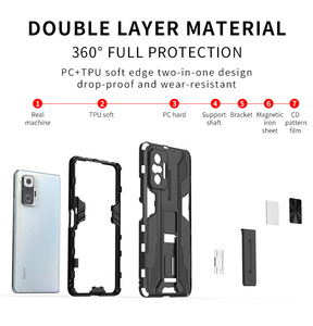Nouvelle <span class=keywords><strong>coque</strong></span> magnétique tout-en-un pour accessoires mobiles 2021 pour <span class=keywords><strong>Redmi</strong></span> <span class=keywords><strong>Note</strong></span> <span class=keywords><strong>10</strong></span> Pro 4G, étui <span class=keywords><strong>de</strong></span> protection <span class=keywords><strong>de</strong></span> luxe en plastique pour téléphone portable - Product Image 4