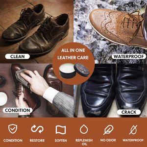 Custom Private Label Mink Oil <strong>Leather</strong> Essentials Care <strong>Conditioner</strong> Cream <strong>Leather</strong> Balm for Bags, Shoes, <strong>Jackets</strong> - Product Image 3
