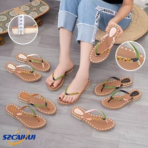 Nuevas Chanclas de PVC <span class=keywords><strong>para</strong></span> Mujer, Sandalias de <span class=keywords><strong>Playa</strong></span> Antideslizantes, Ligeras, Pantuflas de Verano - Product Image 3