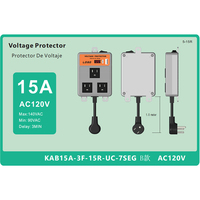 Régulateur de tension électronique automatique monophasé Konstar 15A AC 50/60Hz avec affichage LED, protection contre les surcharges et les sous-tensions, haute efficacité