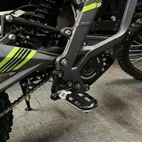 Repose-pieds larges Light Bee LBX/S à fixation par pince, paire, en aluminium CNC antidérapant pour moto électrique tout-terrain Surron