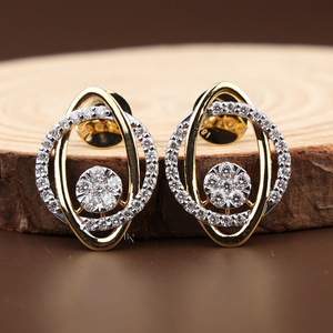 Pendientes de Diamantes Cultivados en Laboratorio de Diseño para Mujer, Plata, Oro de 10K, Oro de 14K, Oro de 18K, Joyería de Regalo Premium - Product Image 1