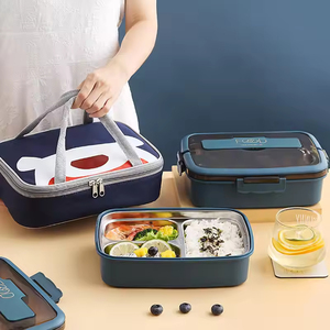 Portable Heatable Thermal Insulation Stainless Steel Bento <b>Lunch</b> <b>Box</b> Water Bottle Leak Proof Eco Friendly Cold Hot Temperature - Product Image 4