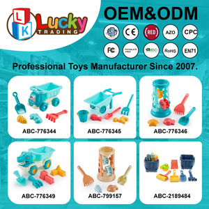 Lktoys Bộ đồ chơi bãi biển cho trẻ em Bộ đồ chơi bãi biển 6 món đồ chơi bãi biển Xe đẩy Bộ đồ chơi bãi biển Ngoài trời mùa hè - Product Image 6