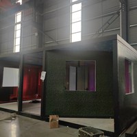 Maison modulaire de luxe préfabriquée en conteneur extensible de 40 pieds ou 20 pieds, prête à assembler, avec 1, 2, 3, 4 ou 5 chambres, type cabane.