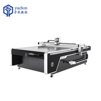 Plotter de corte plano digital 1625, cortador automático de papel, máquina cortadora de cuchillos oscilantes para Cartón, caja de cartón gris
