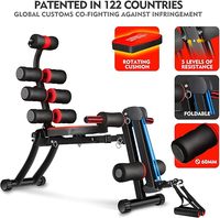 Besster 22-en-1 Wonder Master Core : Appareil d'entraînement abdominal pliable et réglable, Rameur et Entraîneur abdominal