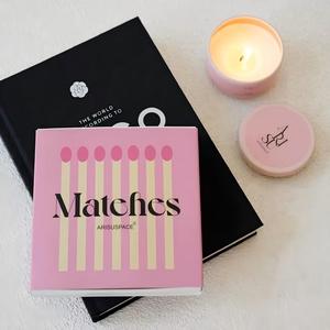 Match en bois de 4 pouces avec logo personnalisé coloré Boîte d'allumettes <span class=keywords><strong>grande</strong></span> boîte d'allumettes carrée <span class=keywords><strong>pour</strong></span> <span class=keywords><strong>bougie</strong></span> de cigare Boîte d'allumettes assorties - Product Image 4