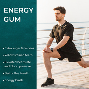 Goma de mascar con cafeína de menta extrafuerte <span class=keywords><strong>Natural</strong></span> de etiqueta privada para una mayor claridad mental de enfoque energético - Product Image 5