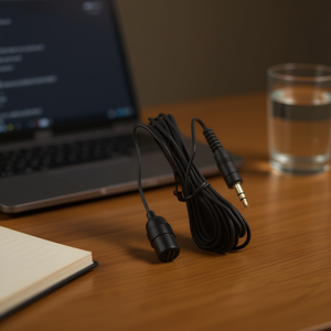 ไมโครโฟนแบบหนีบพร้อมคลิปและช่องเสียบขนาด 3.5 มม. สำหรับการบันทึกเสียงหรือการพูด - Product Image 3