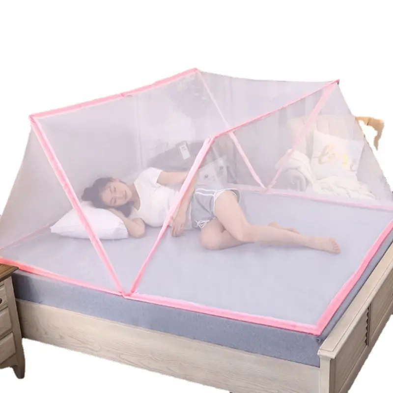 Capa completa dobrável para cama, cobertura completa para cama de casal dupla gêmea rainha king size para bebês portátil mosquiteiro
