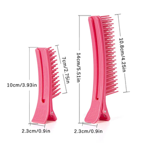 Pinces à cheveux extra longs-Pinces à bec de canard professionnelles pour la coloration des cheveux de salon et la coiffure permanente - Product Image 6