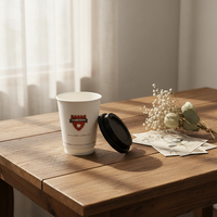 Gobelets en papier de haute qualité pour café, jus et autres boissons, avec logo personnalisé, gobelets en papier à paroi simple, emballages en papier