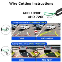 Caméra de recul de voiture Smartour Dynamic Trajectory AHD 1080p pour Focus 2 Mondeo S-Max C-Max Kuga Fiesta avec vision nocturne