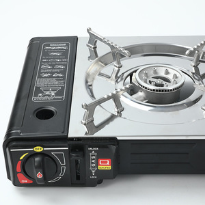 High Quality <strong>Outdoor</strong> Portable Camping Double Burner <strong>Gas</strong> Stove with Steel Split Structure Propane/Butane Fuel - Product Image 4
