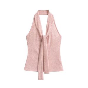 Nuevo Chaleco Versátil sin Espalda con Cuello Halter y Escote en V sin Mangas para Mujer - Colección Otoño - Product Image 4