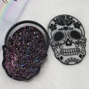 YS bricolage Halloween crâne boîte de rangement moule Silicone étui <span class=keywords><strong>à</strong></span> bijoux décoration de bureau bijoux ornement <span class=keywords><strong>plâtre</strong></span> bougie moule outils - Product Image 3