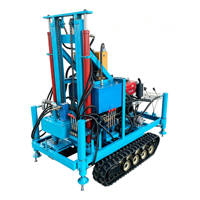 Plateforme mobile de forage de puits d'eau portable, machine de forage de puits d'eau de 150 m de profondeur pour le passage de chantier à chantier