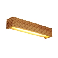 Lampes murales LED en bois de style japonais moderne, lampes de chevet pour chambre à coucher, luminaires muraux en bois massif