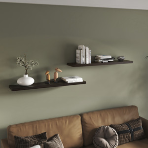 Ecco 47 In Wide <b>Floating</b> <b>Shelves</b> Set Of 2 <b>Wall</b> Decor Storage Book <b>Shelves</b> For Bedroom Bathroom Living Room - Product Image 5
