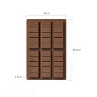 Moules en silicone pour chocolat, résistants, sans BPA, faciles à démouler, pour la pâtisserie à la maison, les bonbons et les desserts, très demandés