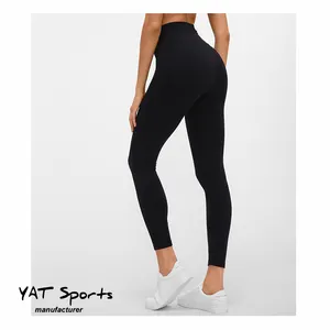 Nylon Spandex Delle Donne Quick Dry Traspirante Nudo Sensazione tessuti di Yoga Pantaloni di Sport di Fitness Leggings senza aumento anteriore cucitura