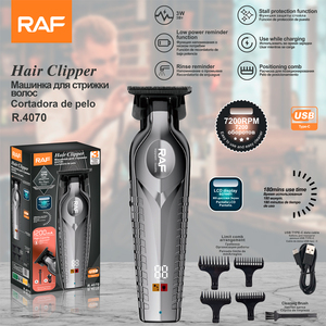 Máquina de <span class=keywords><strong>Afeitar</strong></span> <span class=keywords><strong>y</strong></span> Cortar Pelo Profesional RAF Recargable por USB con Batería de Litio Integrada, Cabezal Ajustable <span class=keywords><strong>para</strong></span> <span class=keywords><strong>Bigote</strong></span> <span class=keywords><strong>y</strong></span> <span class=keywords><strong>Barba</strong></span> - Product Image 2
