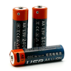 AA Recargable Tipo-C USB Batería de iones de litio portátil 1,5 V Alta capacidad 1480mWh Carga cíclica - Product Image 6