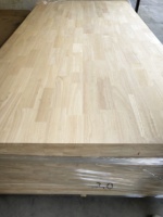 Panneau de meuble en bois massif de 30 mm en bois de caoutchouc, joint en finger joint, pour plateau de table, porte d'armoire, plan de travail, taille personnalisée, fourniture directe usine