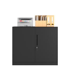 Modern Metal Storage Cabinet Key Lock | 3 Adjustable Shelves | Locking Doors | Large Capacity for School Hospital Basement - Product Image 1