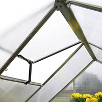 Serre de jardin en polycarbonate robuste à double porte