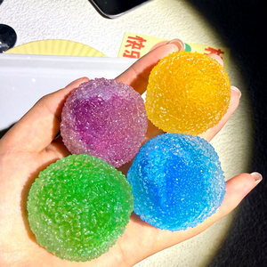 Nuevo Producto: Bola de Helado Artesanal "Chao Chao", Serie de Juguetes de Plástico Antiestrés con Sonido Controlado por Voz, "Pin Pin Le" - Product Image 2