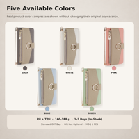 Étui de luxe en cuir avec bandoulière pour iPhone 18 Pro Max, compatible avec iPhone 17, 16, 15 Pro, 14, 13, 12, 11 Max – Housse de protection type livre pour femme