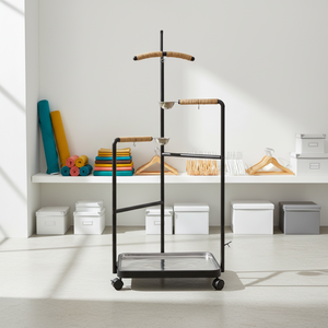 Attività di uccelli Indoor e fornitura di riposo triangolo persico per uccelli Premium stabile struttura antiscivolo Base sicura - Product Image 2