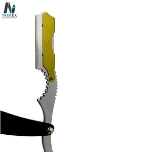 Rasoirs droits de barbier poignée en plastique rasoirs de rasage pliants lame unique emballage personnalisé offre en acier inoxydable de style turc - Product Image 4