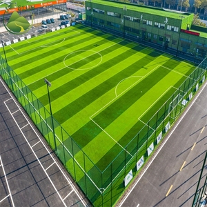 मिनी फुटबॉल फील्ड 50 मिमी हाई डेटेक्स कृत्रिम घास क्रिकेट पिच डिक्रोक्शन के लिए सिंथेटिक घास - Product Image 1