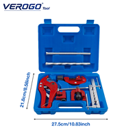 VEROGO Kit d'outils de réparation et d'entretien de climatisation 9 pièces, avec dilatateur de tubes, coupe-tube PVC, alésoir et divers accessoires