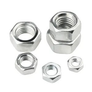 Porcas hexagonais de aço carbono, preço de fábrica, porca hexagonal em aço inoxidável, 304 porcas